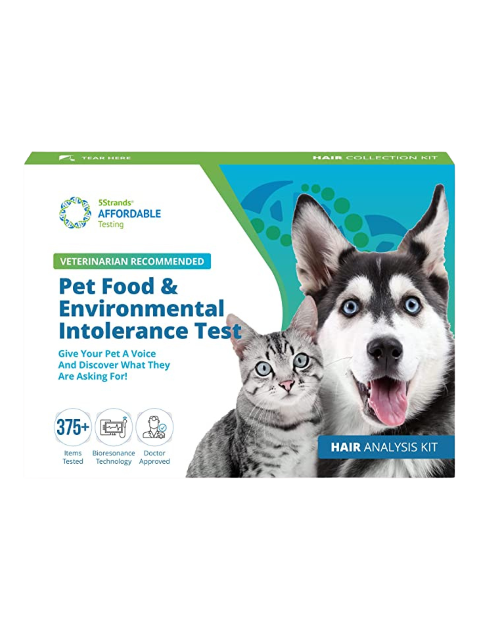 5Strands - Trousse D'Analyse Des Intolérances. Bêtes Gourmandes, spécialiste en nourriture et produits pour chien et chat en ligne et en magasin à Québec.