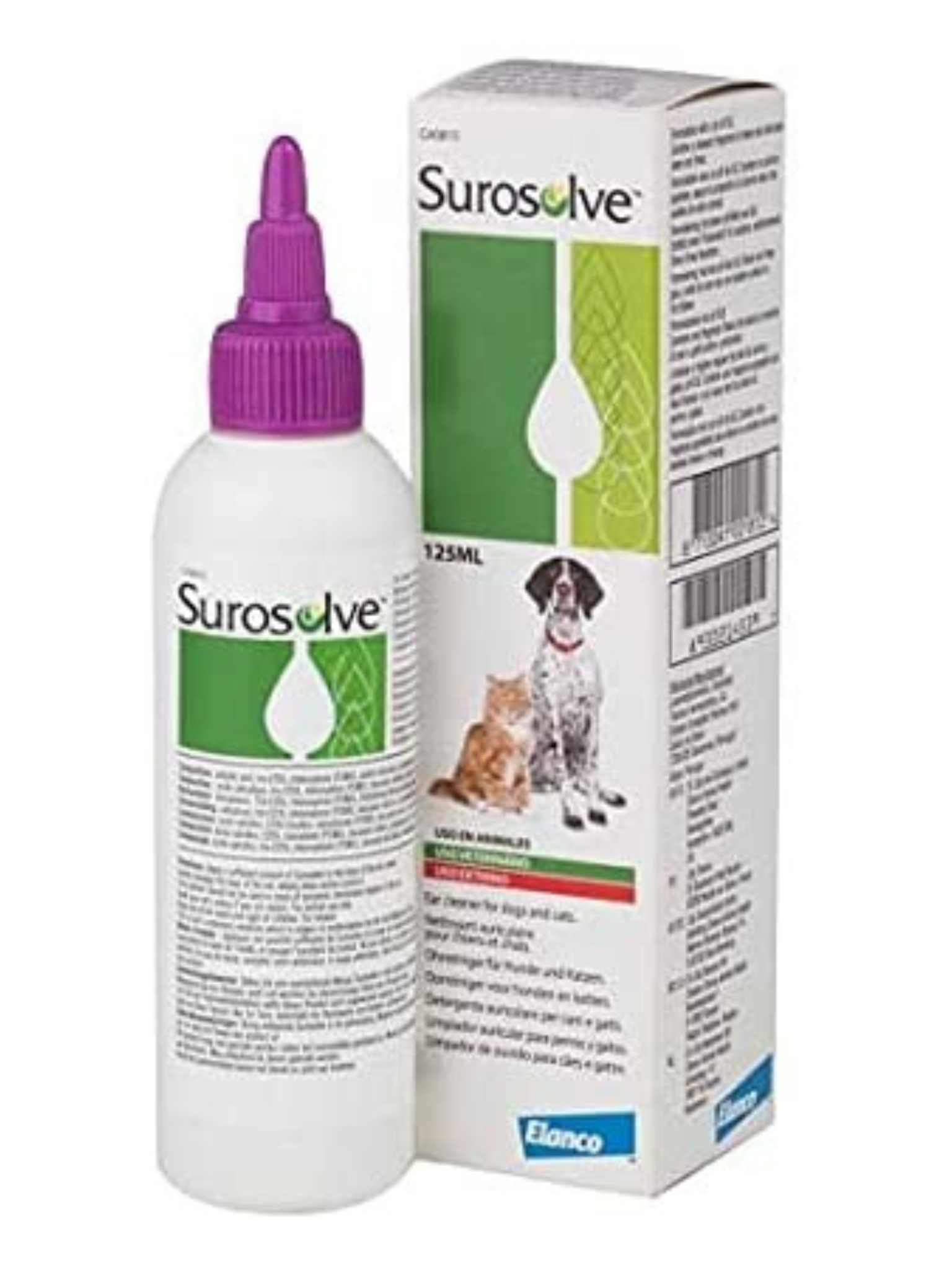 SUROSOLVE - Nettoyant pour les oreilles. Bêtes Gourmandes, boutique spécialisée alimentation, éducation et sports pour chiens à Québec.