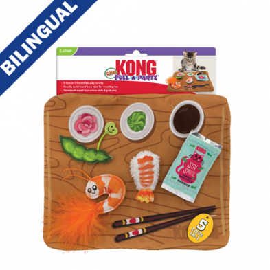 KONG - Jouet 5 en 1 sushi pour chat. Bêtes Gourmandes, boutique spécialisée alimentation, éducation et sports pour chiens à Québec.