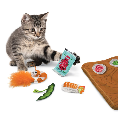 KONG - Jouet 5 en 1 sushi pour chat. Bêtes Gourmandes, boutique spécialisée alimentation, éducation et sports pour chiens à Québec.