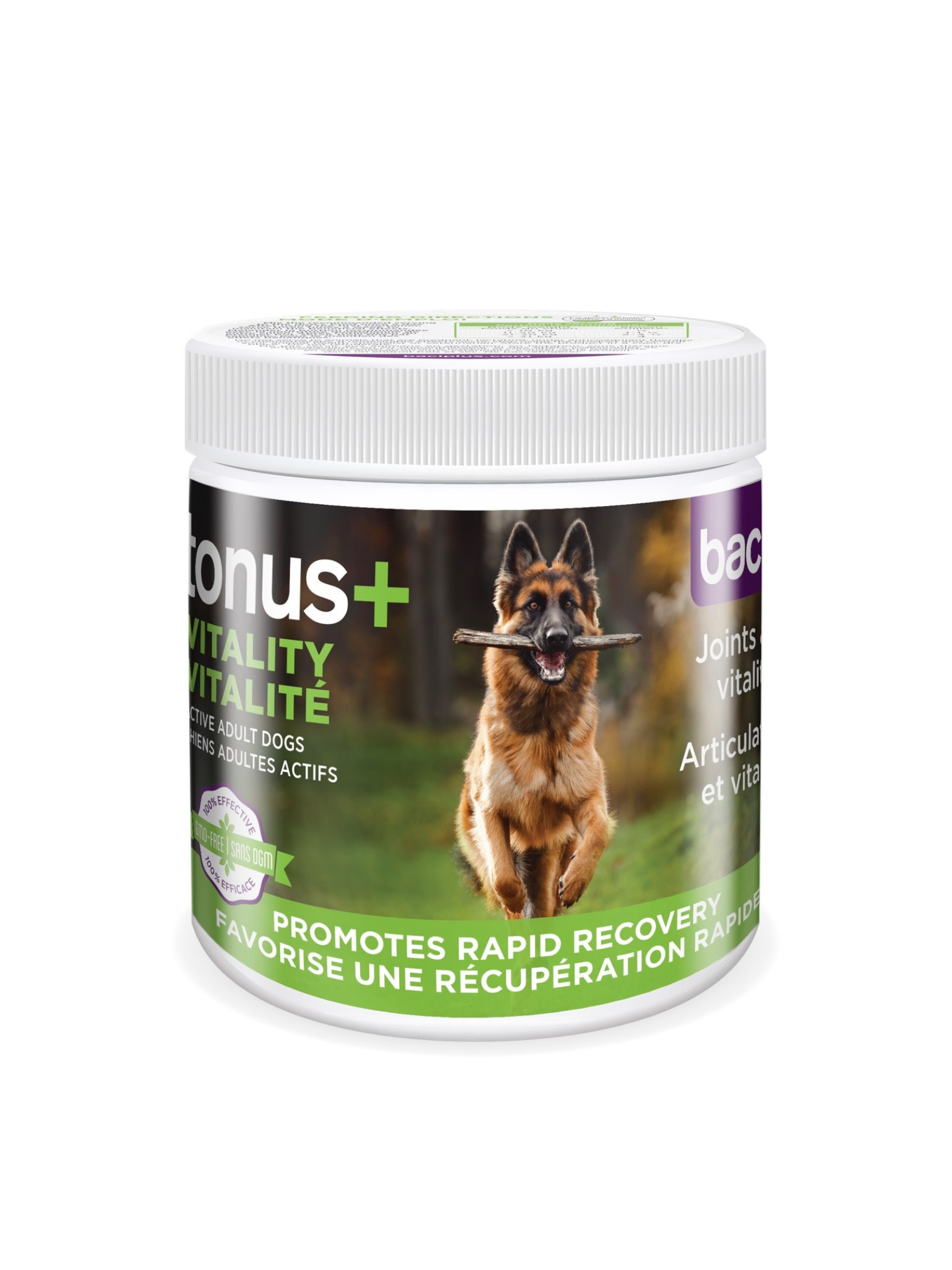 Baci+ - Tonus + Vitalité, Chien Actif. Bêtes Gourmandes, spécialiste en nourriture et produits pour chien et chat en ligne et en magasin à Québec.