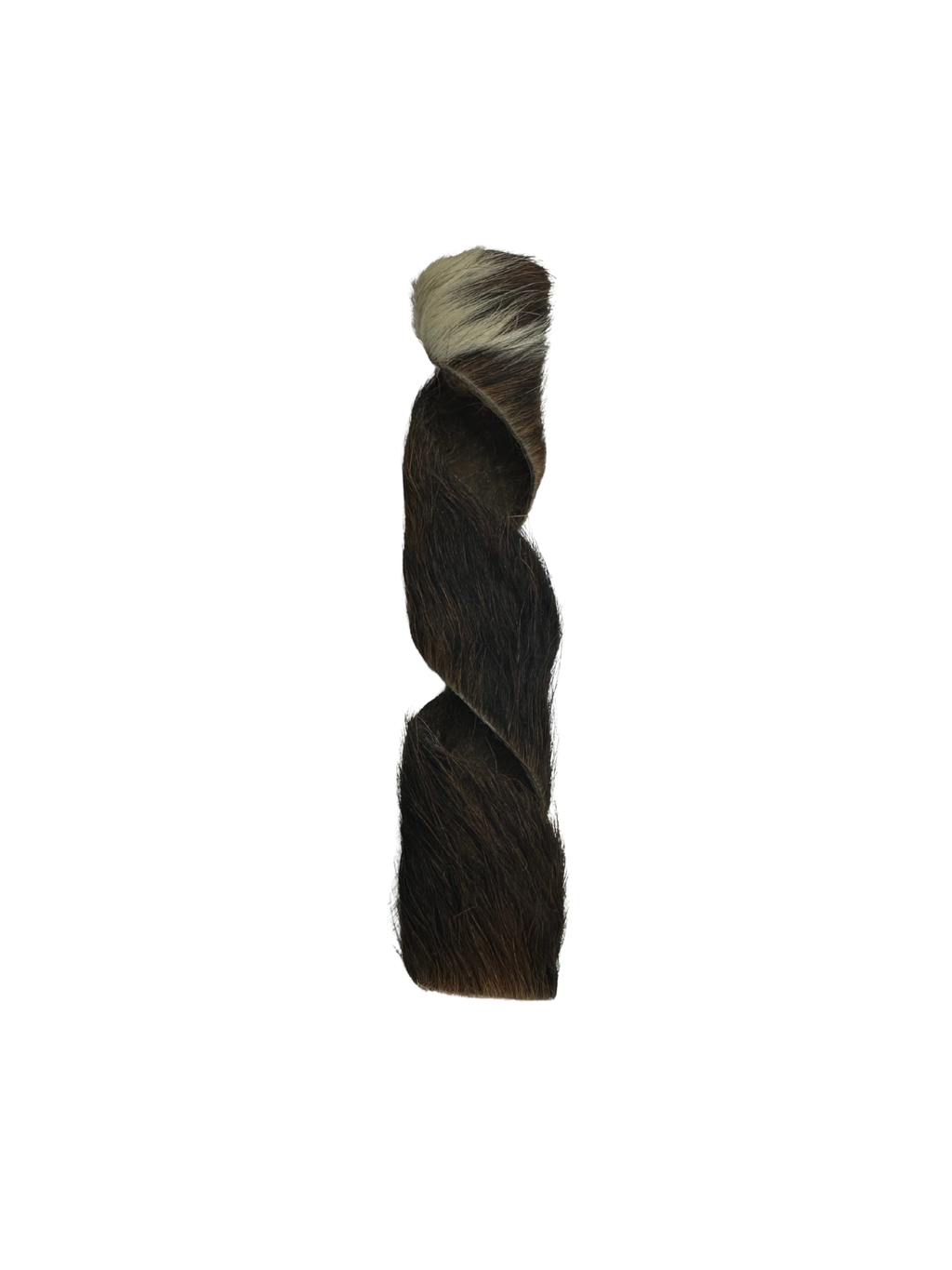 VRAC POUR CHIEN - Spirale de peau de boeuf avec poil. Bêtes Gourmandes, boutique spécialisée alimentation, éducation et sports pour chiens à Québec.