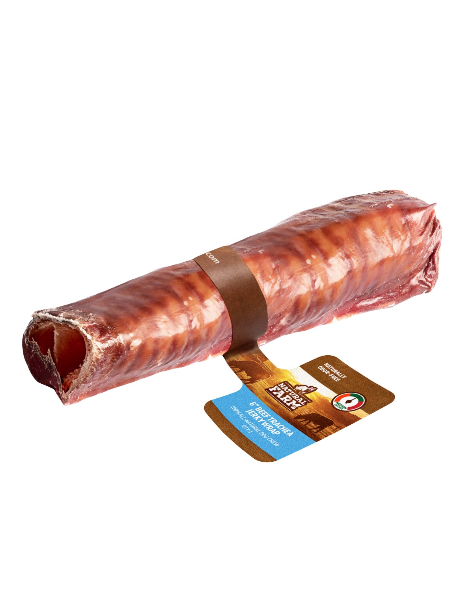 NATURAL FARM PET - Trachée de boeuf enrobé de jerky. Bêtes Gourmandes, boutique spécialisée alimentation, éducation et sports pour chiens à Québec.