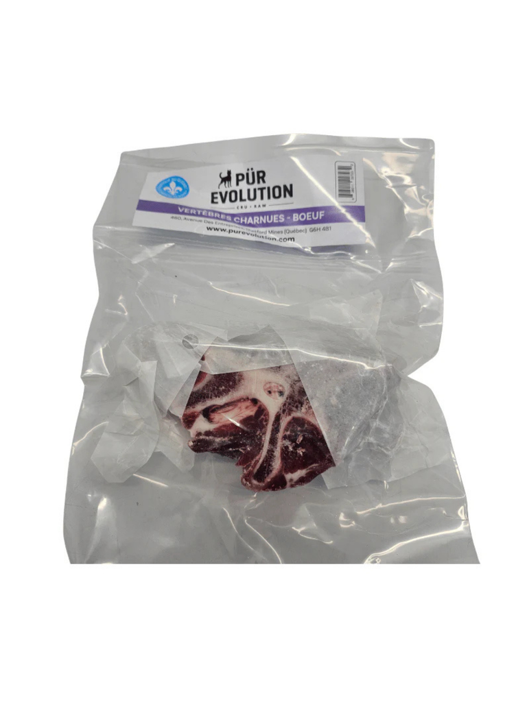 PÜR ÉVOLUTION - Vertèbre charnue de boeuf. Bêtes Gourmandes, boutique spécialisée alimentation, éducation et sports pour chiens à Québec.