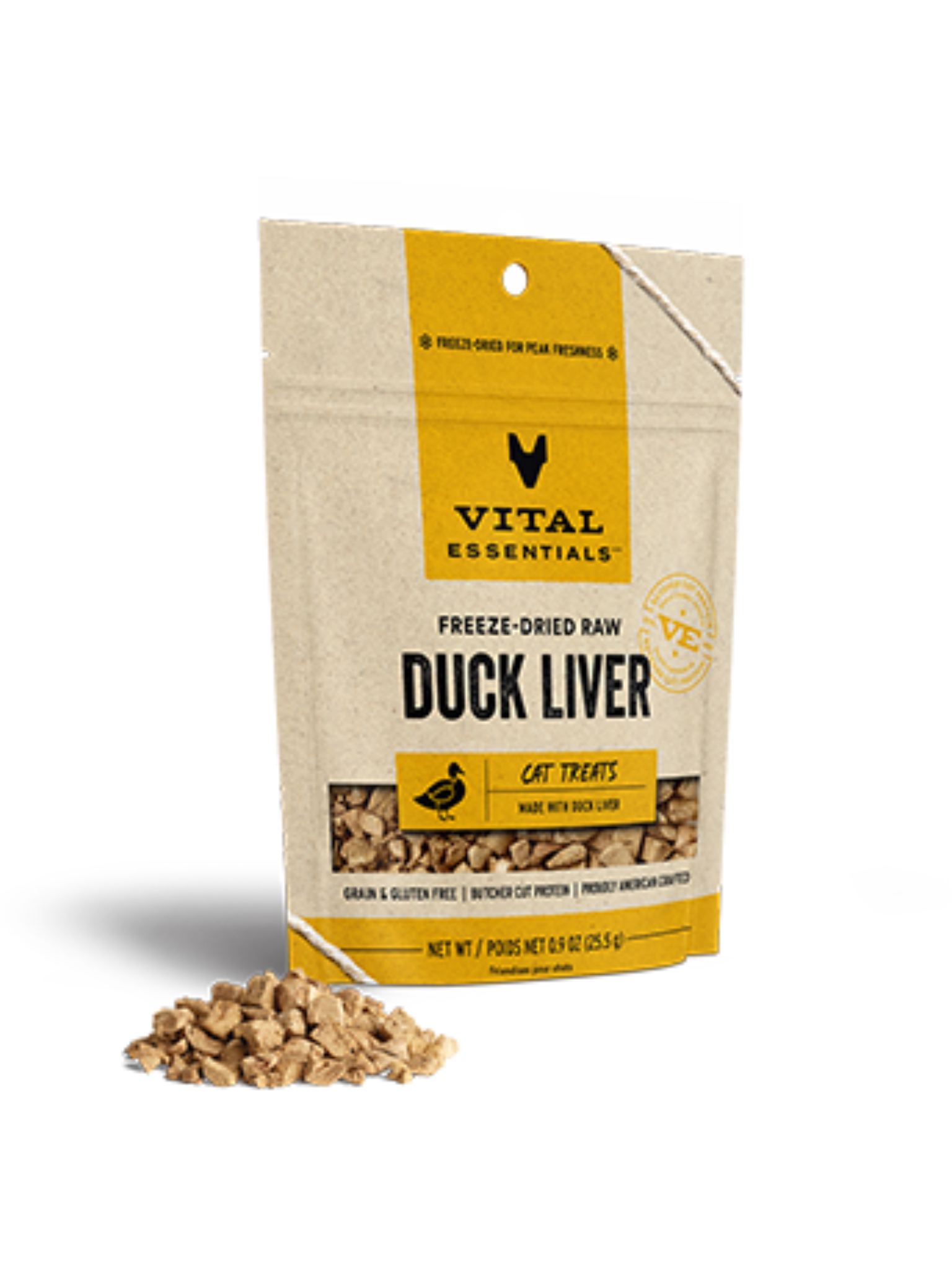 VE- Gâteries lyophilisées au canard pour chat. Bêtes Gourmandes, boutique spécialisée alimentation, éducation et sports pour chiens à Québec.