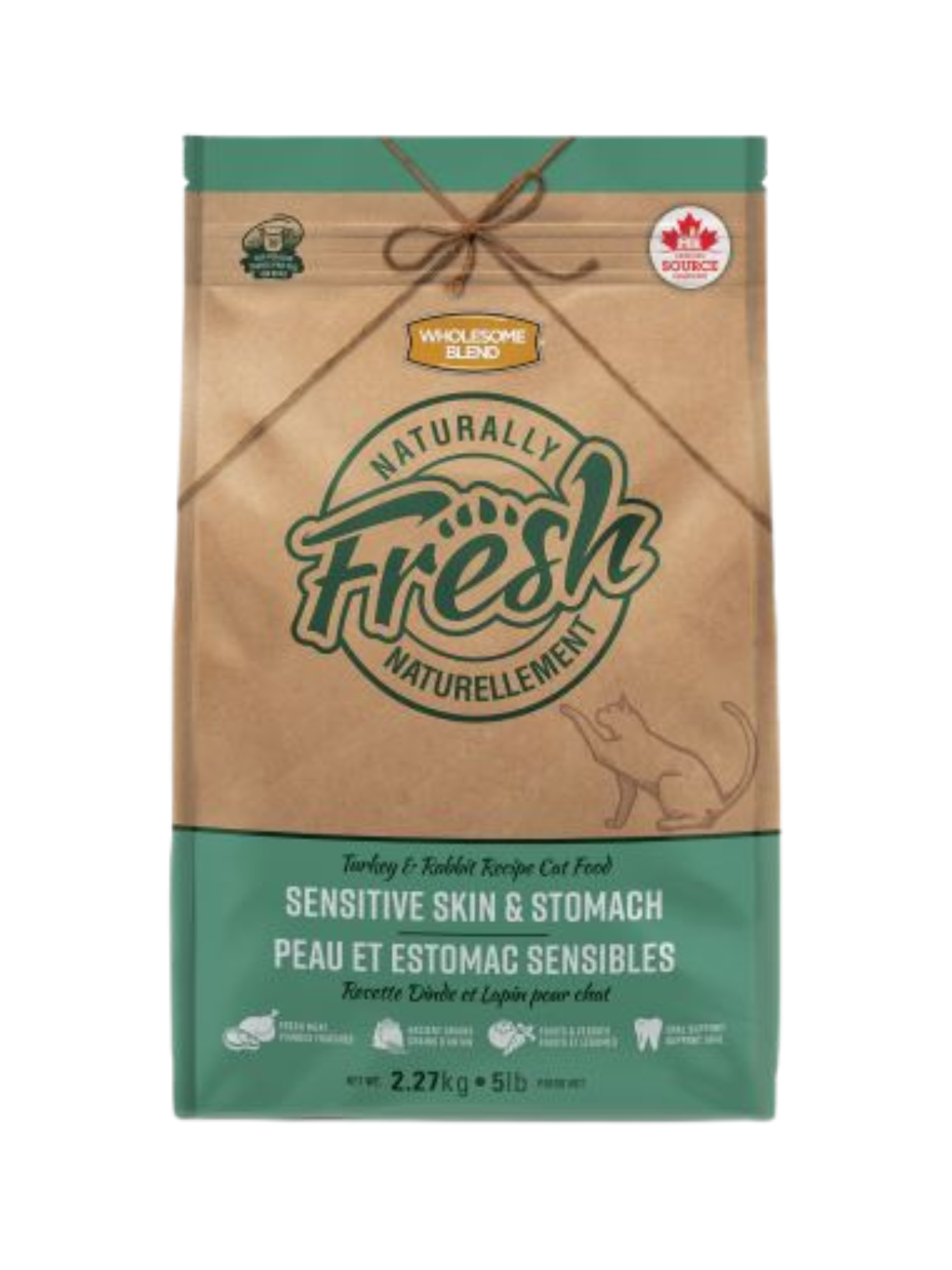 WHOLESOME BLEND  - Naturally fresh dinde & lapin pour chat. Bêtes Gourmandes, boutique spécialisée alimentation, éducation et sports pour chiens à Québec.