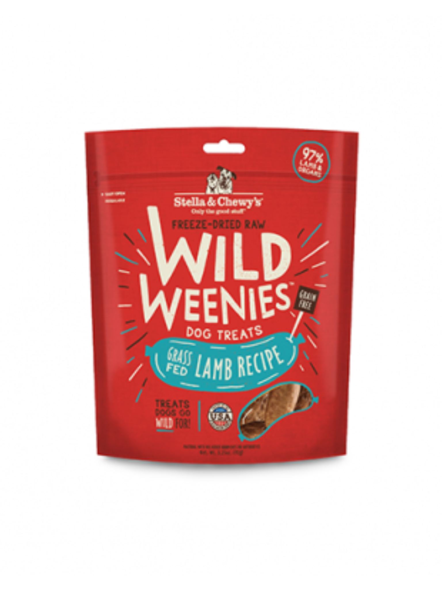 STELLA & CHEWY'S - Wild weenies à l'agneau 3.25oz. Bêtes Gourmandes, boutique spécialisée alimentation, éducation et sports pour chiens à Québec.