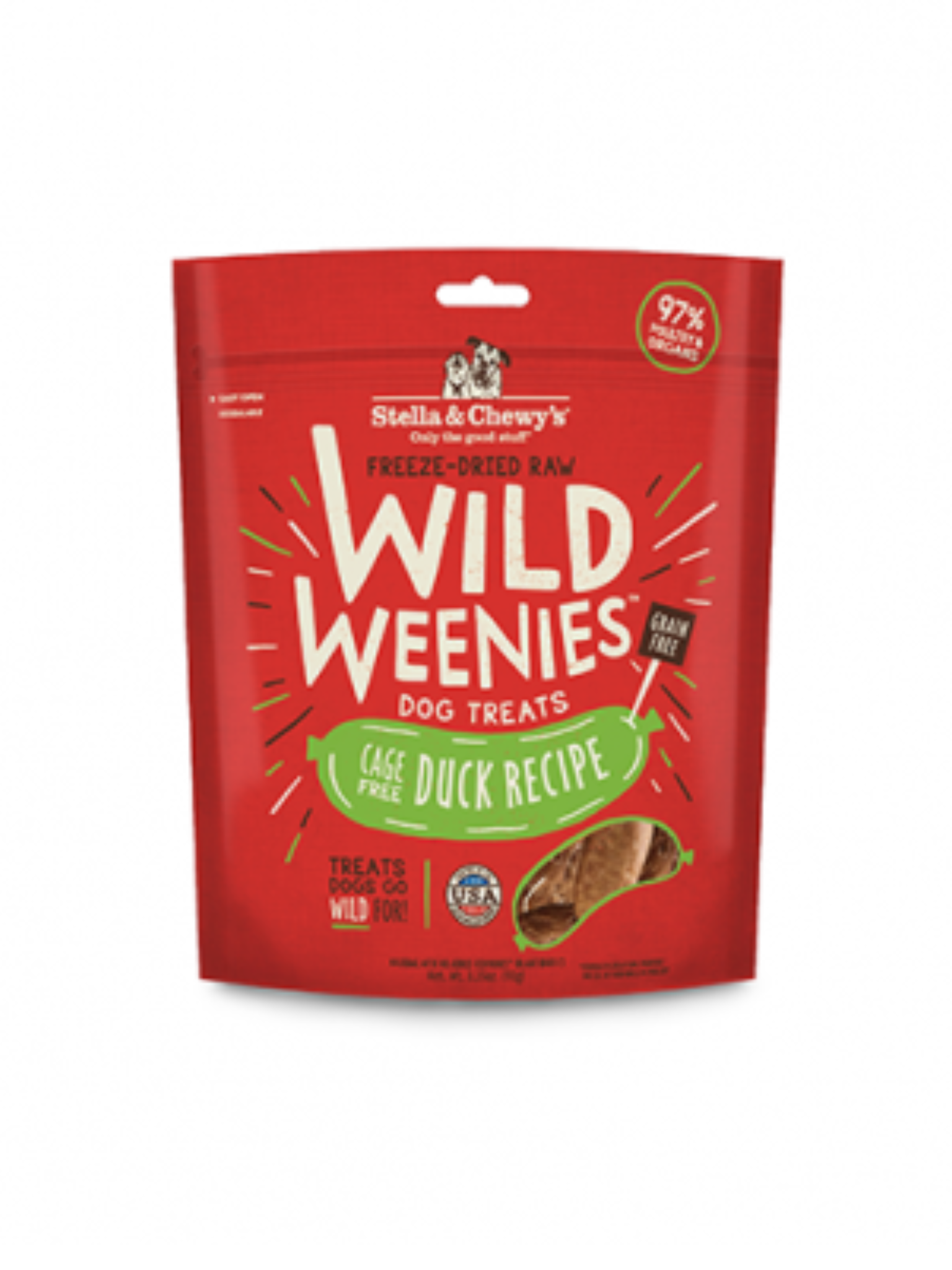 STELLA & CHEWY'S - Wild weenies au canard 3.25oz. Bêtes Gourmandes, boutique spécialisée alimentation, éducation et sports pour chiens à Québec.