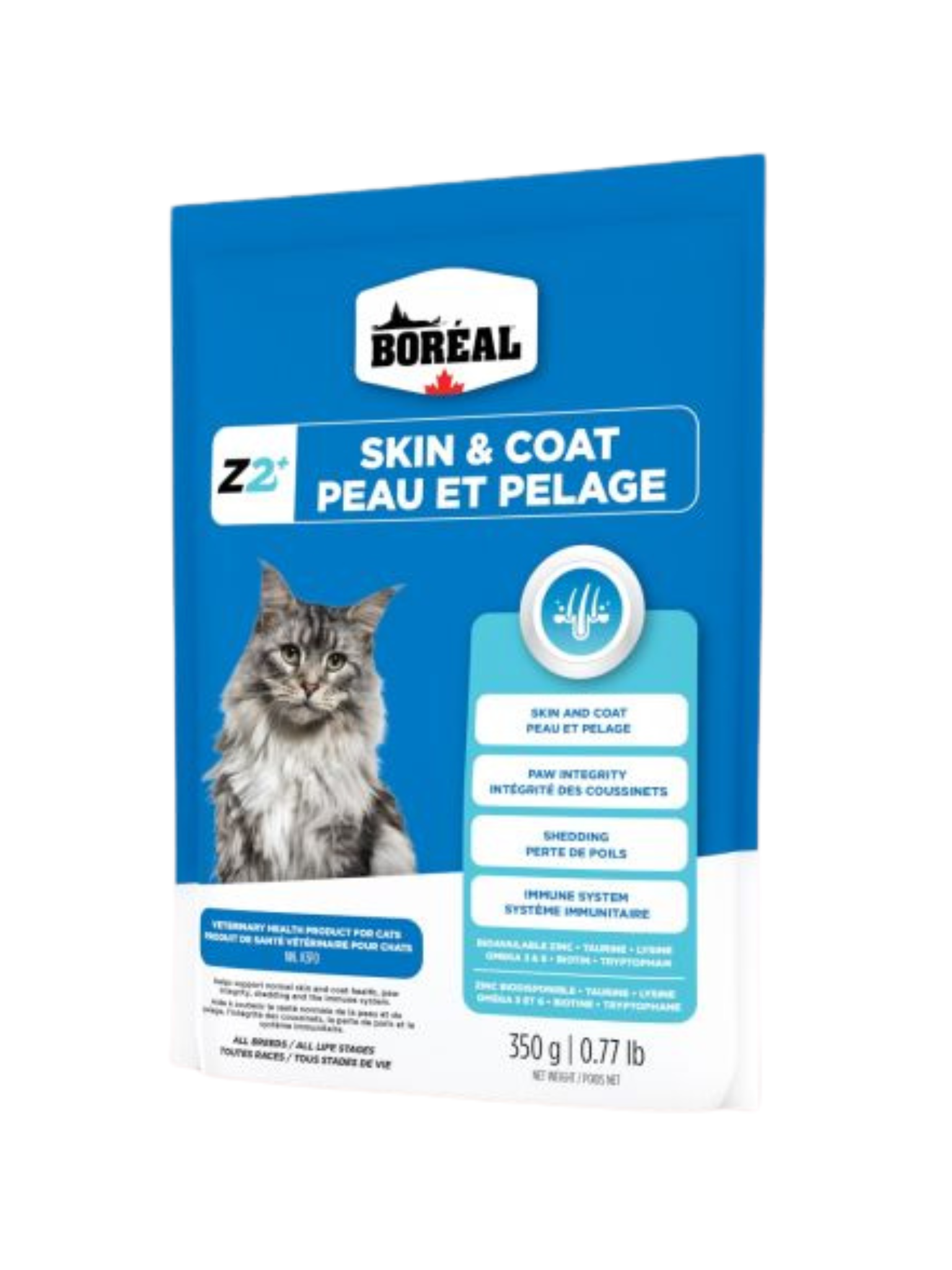 BORÉAL - Zinpro Z2+ supplément de zinc pour chat 350g. Bêtes Gourmandes, boutique spécialisée alimentation, éducation et sports pour chiens à Québec.