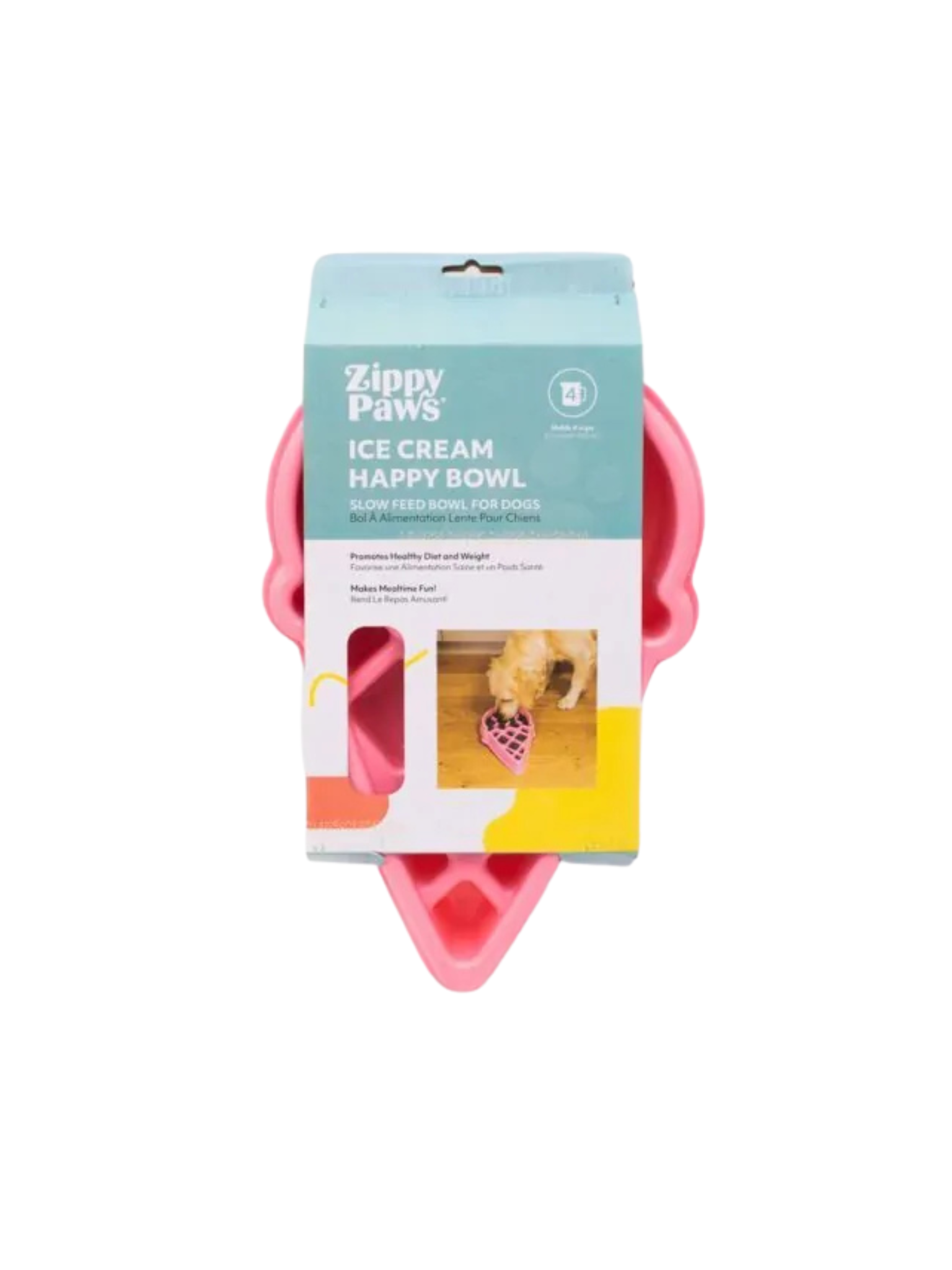 Zippypaws - Bol Interactif Cornet De Glace. Bêtes Gourmandes, spécialiste en nourriture et produits pour chien et chat en ligne et en magasin à Québec.