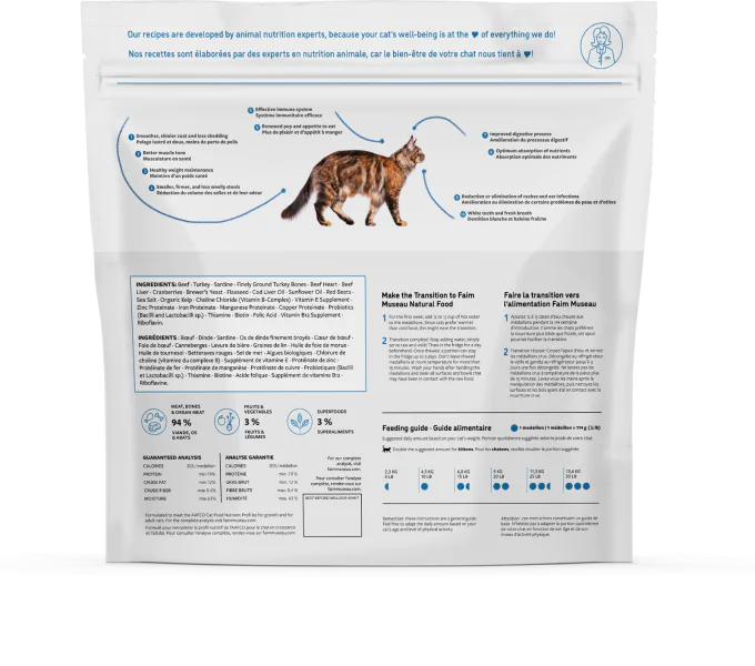 FAIM MUSEAU - Canard & boeuf pour chat