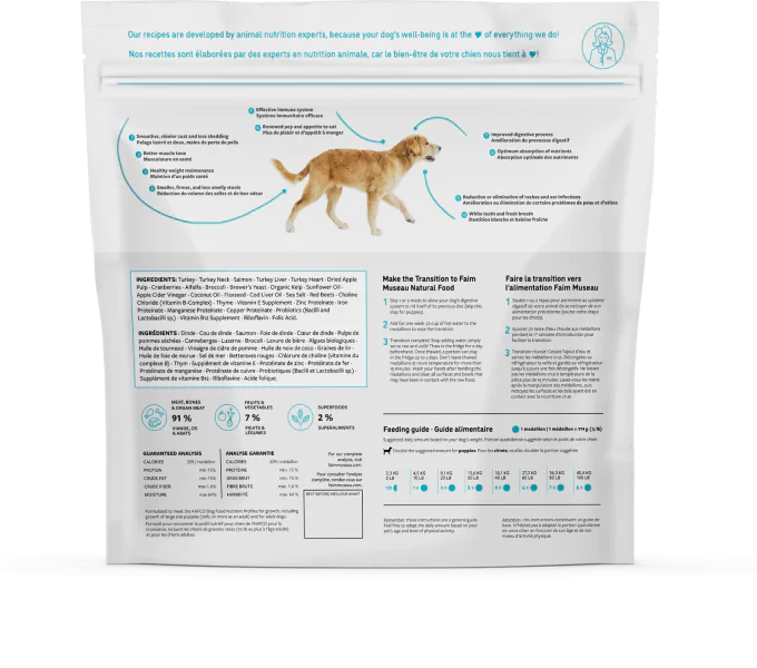 FAIM MUSEAU - Dinde & saumon pour chien
