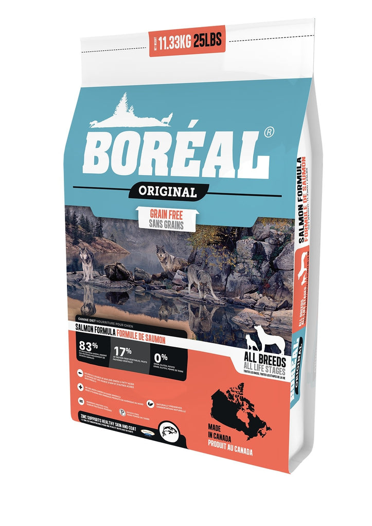 Boréal original au samon sans grains. Boutique Bêtes Gourmandes, Ville de Québec.