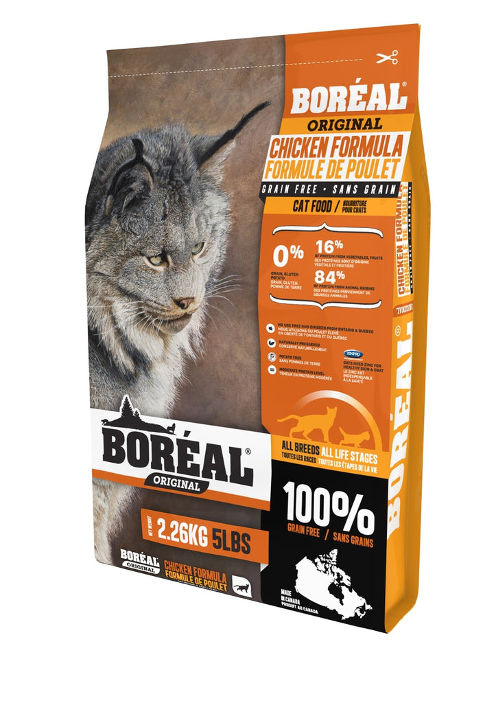 Boréal original au poulet pour chat. Boutique Bêtes Gourmandes, Ville de Québec.